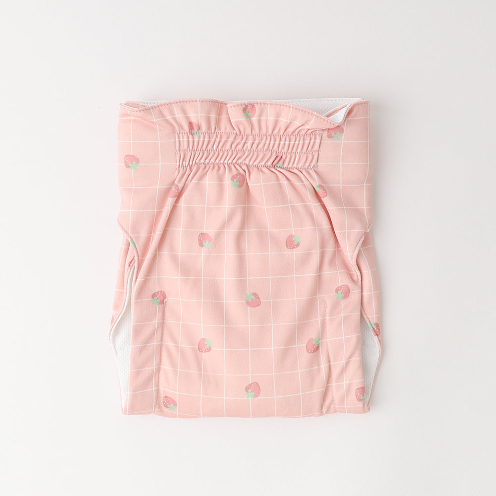 Strawberry plaid sanitary pants