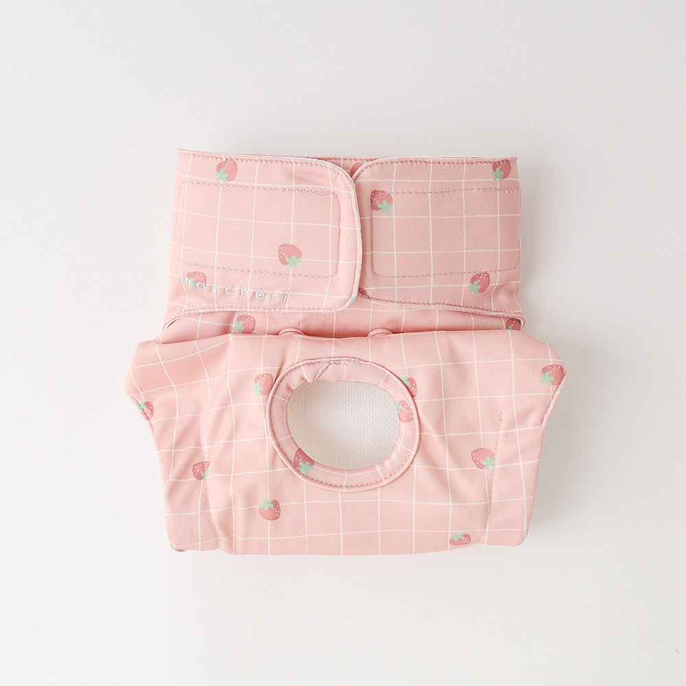 Strawberry plaid sanitary pants
