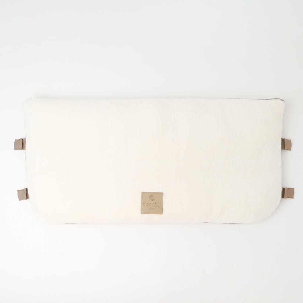 Stars and moon pattern pile chin cushion cover [Compatible with name embroidery]