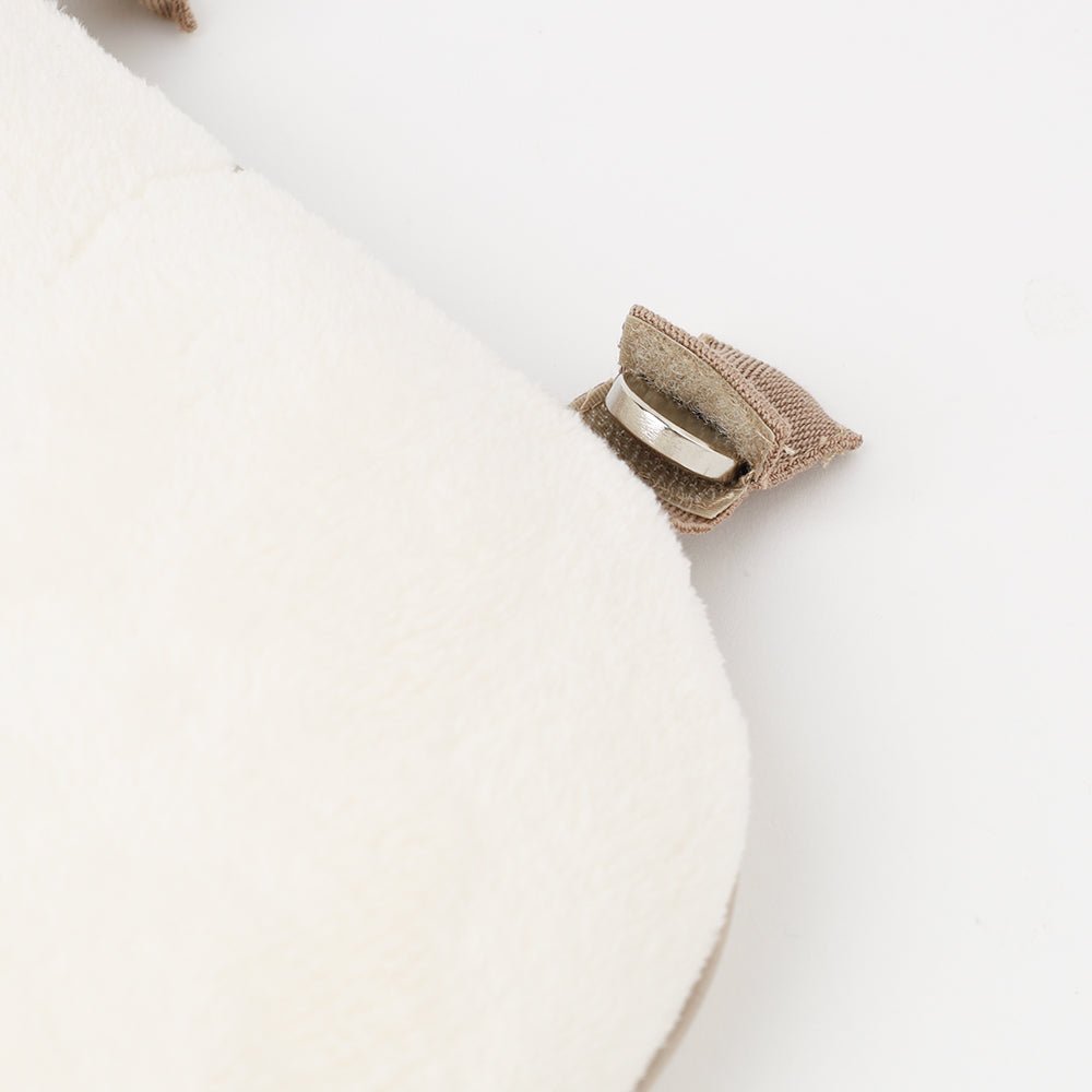 Stars and moon pattern pile chin cushion cover [Compatible with name embroidery]