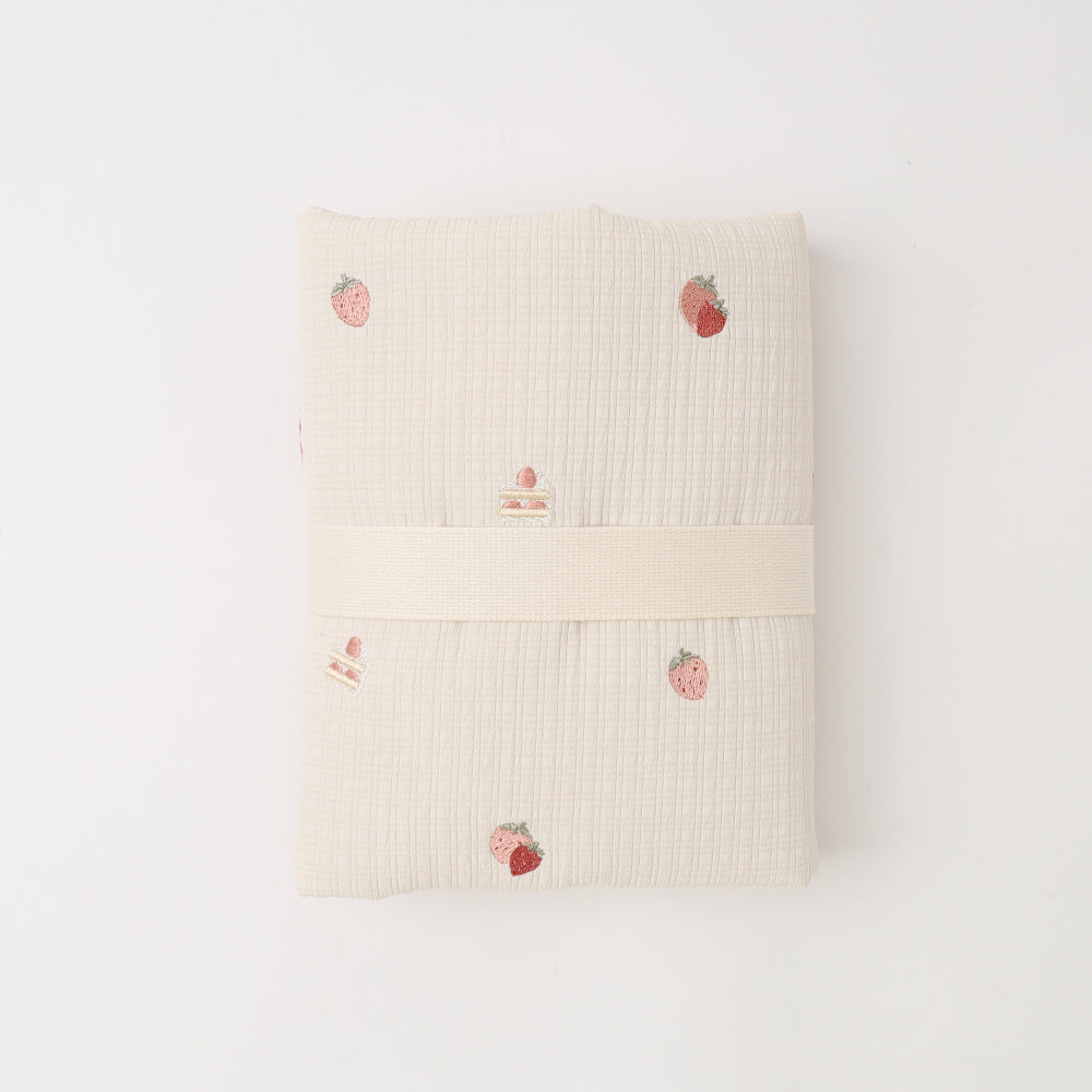 ショートケーキ刺繍カフェマット【名入れ刺繍対応】