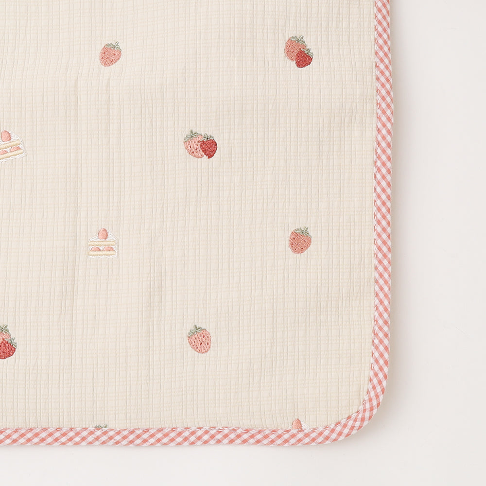 ショートケーキ刺繍カフェマット【名入れ刺繍対応】