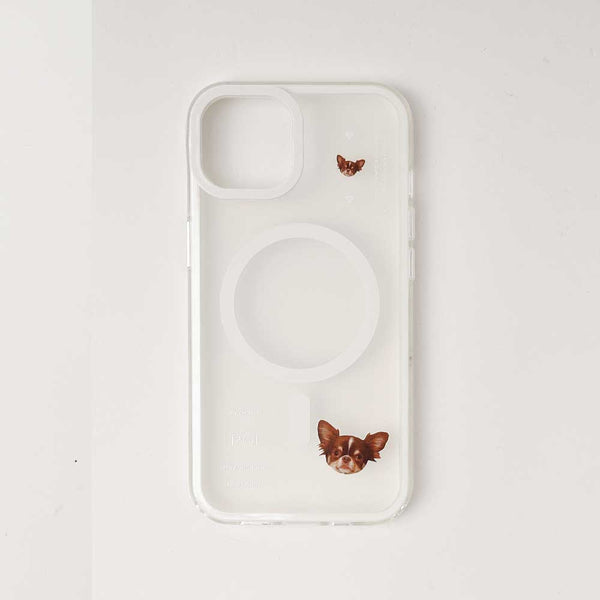 マグセーフ対応シンプルスマホケース【うちの子グッズ】