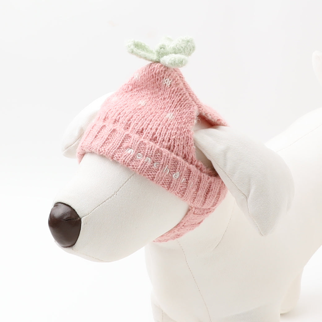 strawberry knit hat