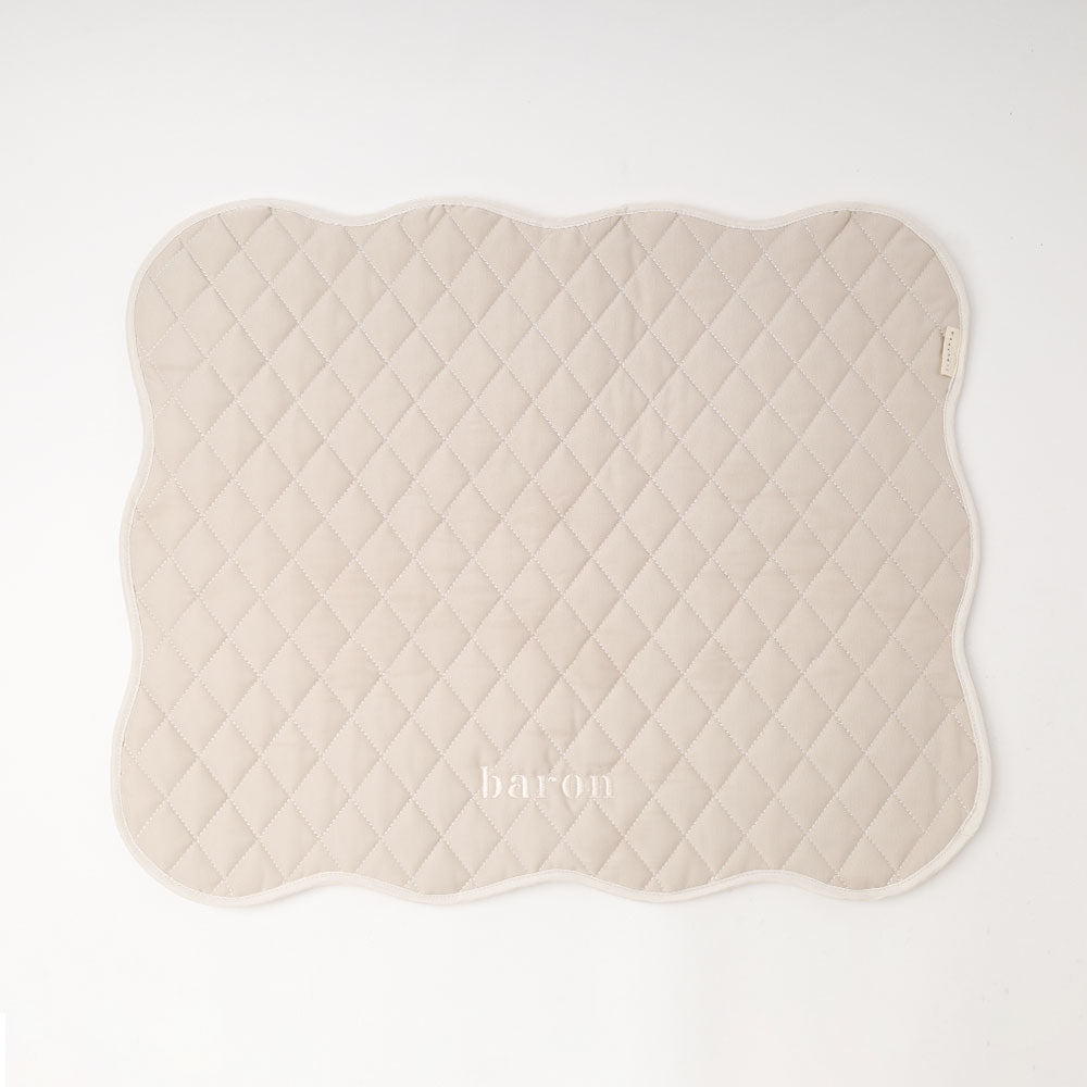 ニュアンスウエーブカフェマット【名入れ刺繍対応】