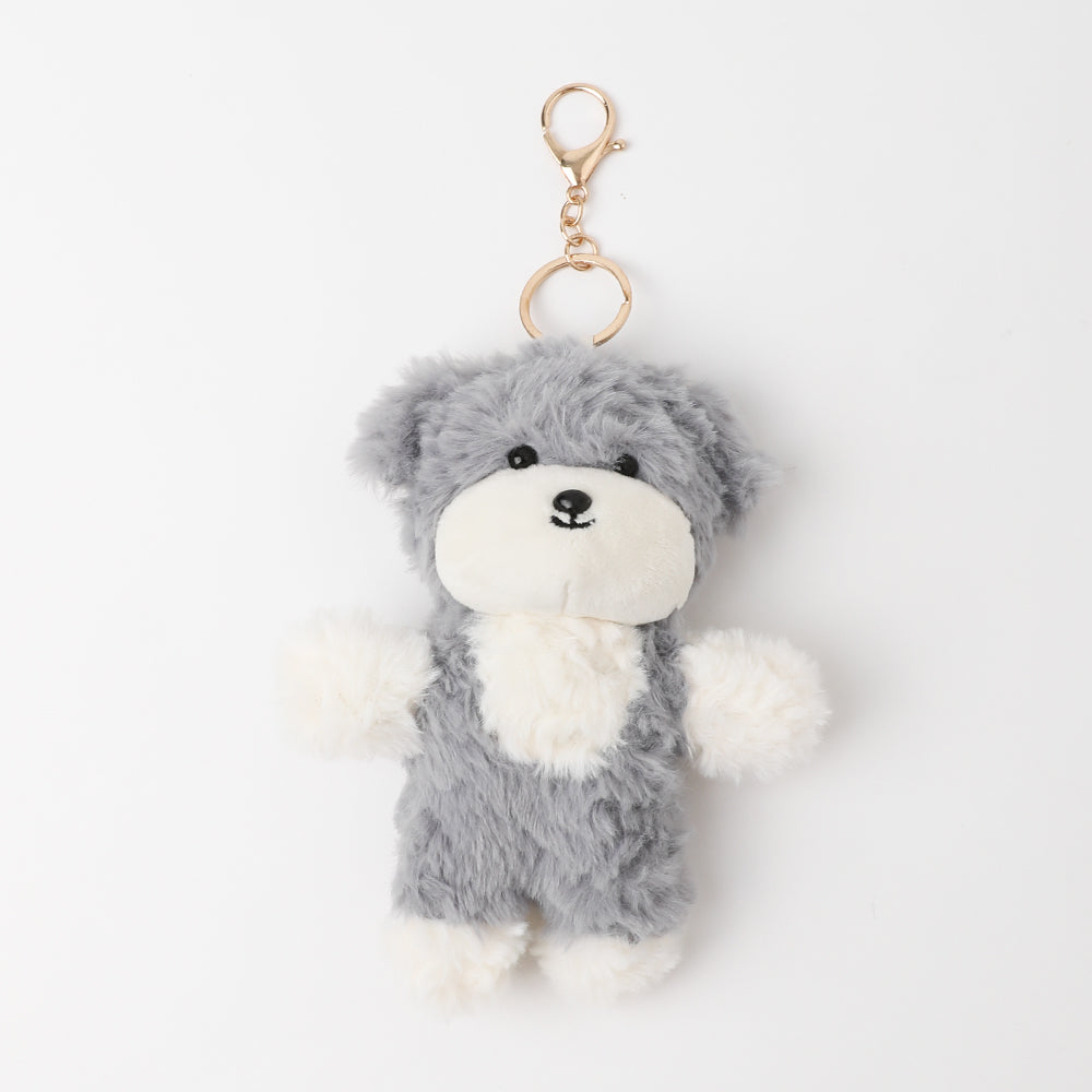 Name T-shirt dog key chain [Compatible with name embroidery]