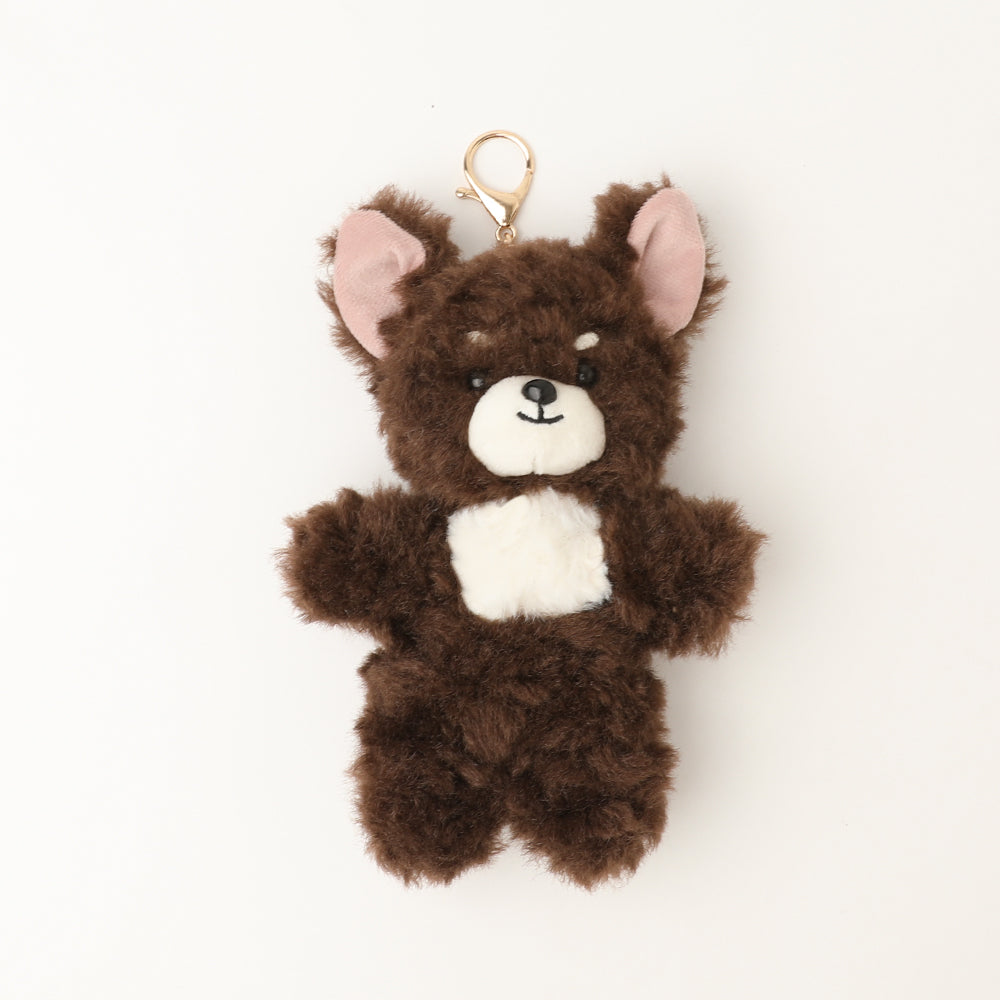 Name T-shirt dog key chain [Compatible with name embroidery]