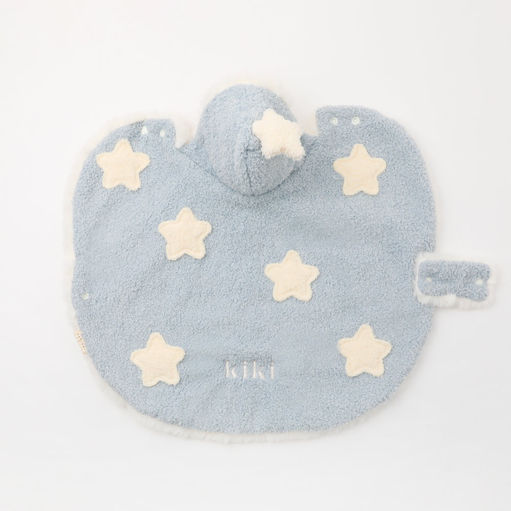 専用⭐みかん❤トロっふわ〜暖か❤特大ブランケット❤刺繍お星さま。ブルー ふわふわお星さまモチーフブランケット【名入れ刺繍対応】