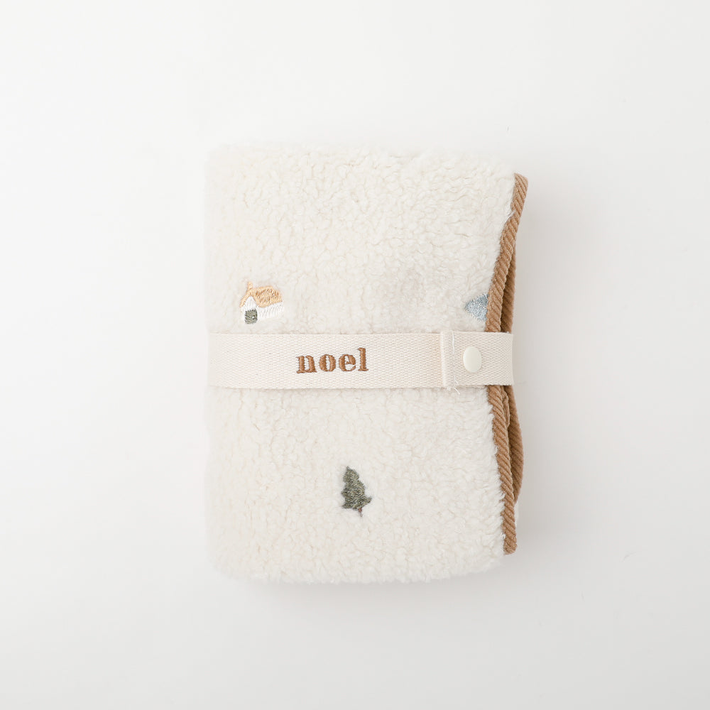 冬柄ボアカフェマット【名入れ刺繍対応】