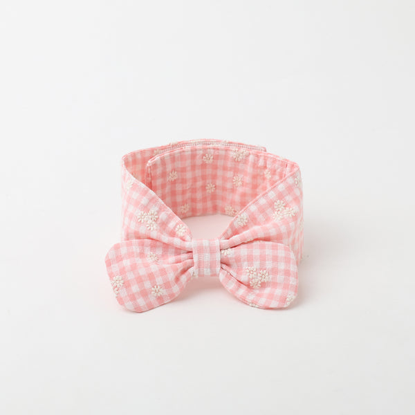 冷感防虫ギンガムチェック小花柄バンダナ 【保冷剤付き】