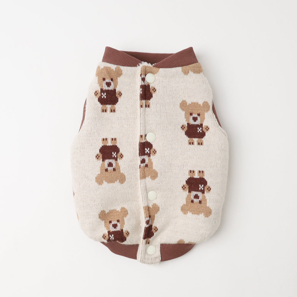 Reversible Kuma -san Jacquard Bore Best