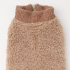 High neck rib knit ferrous