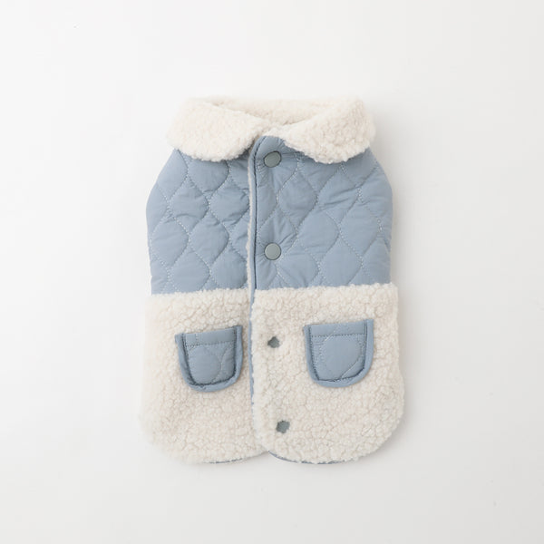 ボアコンビキルティングベスト