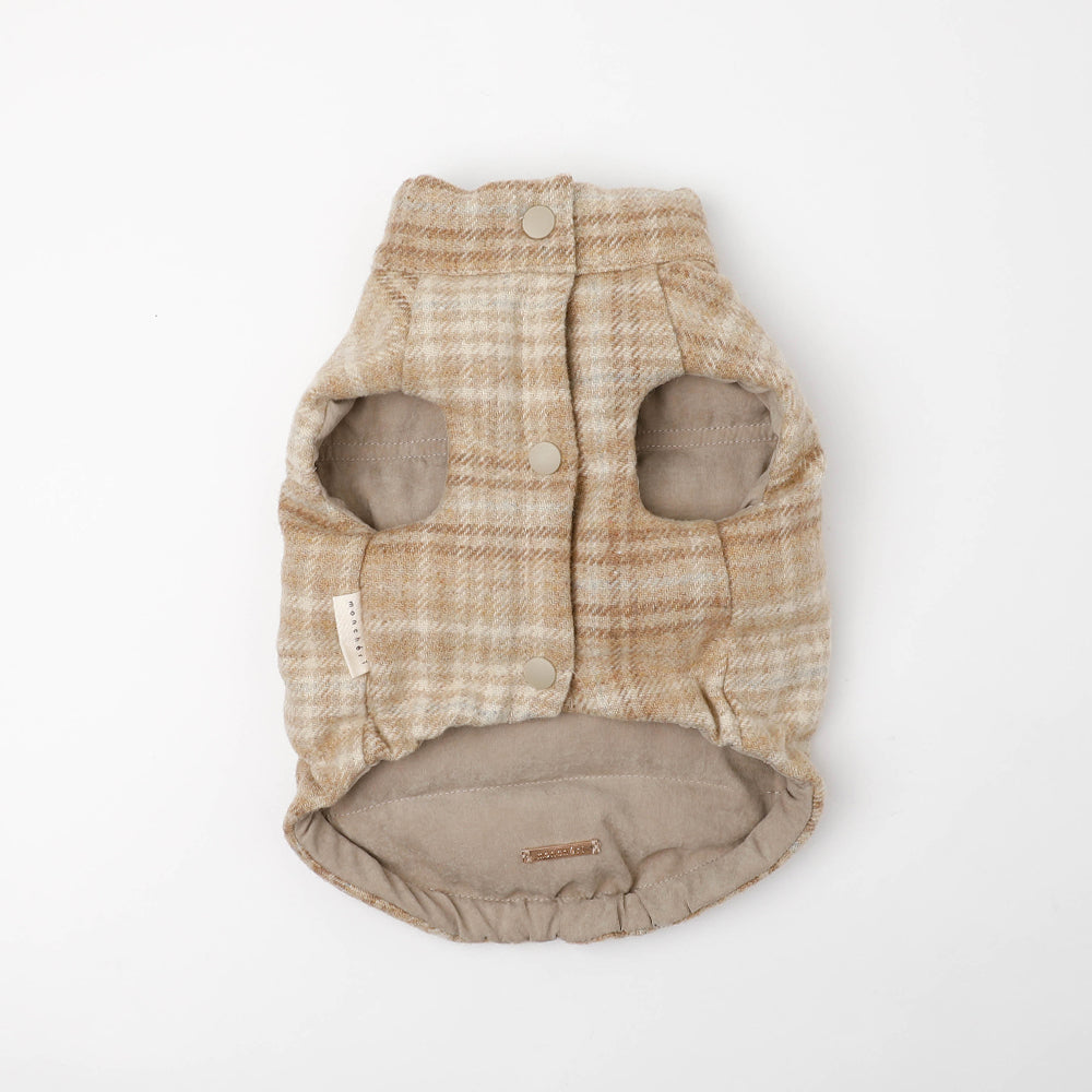 リバーシブルチェック柄ベスト