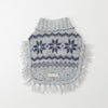 スノーノルディック柄ニットポンチョ