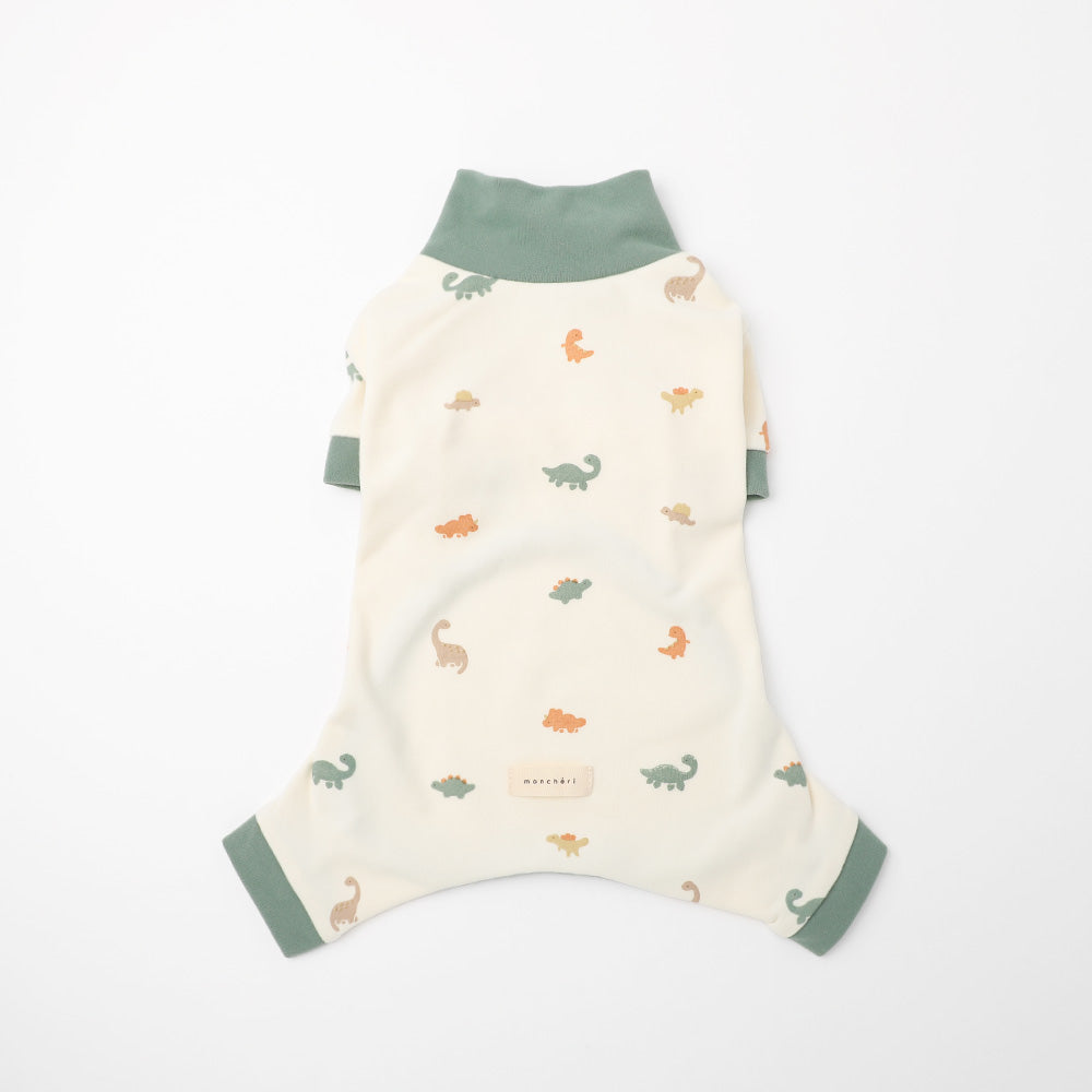 Thermal dinosaur pattern stretch romper