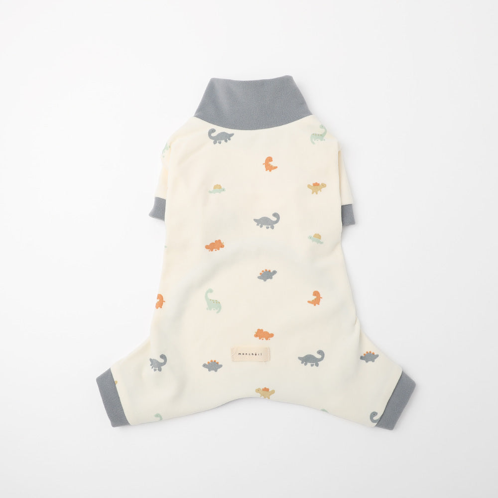 Thermal dinosaur pattern stretch romper