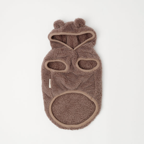 小熊莫科莫科无袖连帽衫