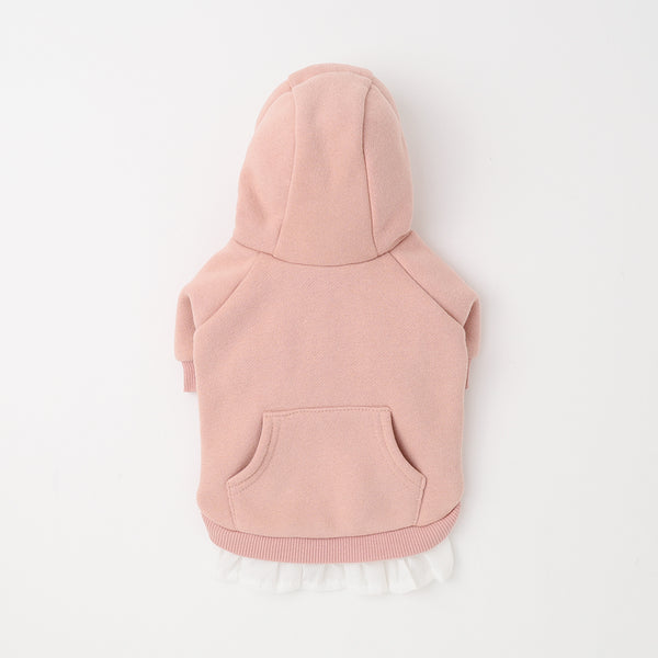 Frills wet hoodie