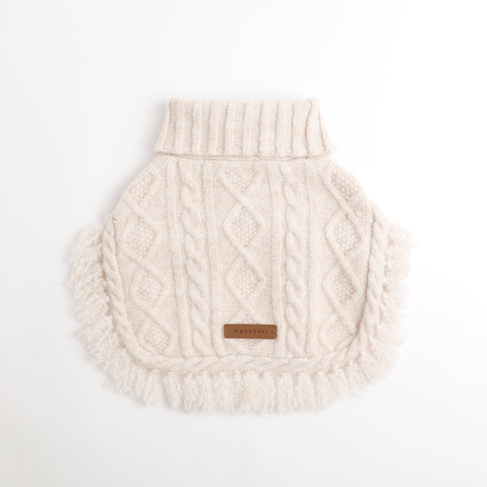 Cable Knit Poncho Store Piece