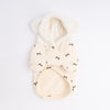 Rabbit bore hood ribbon pattern hoodie