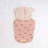 Rabbit bore hood ribbon pattern hoodie