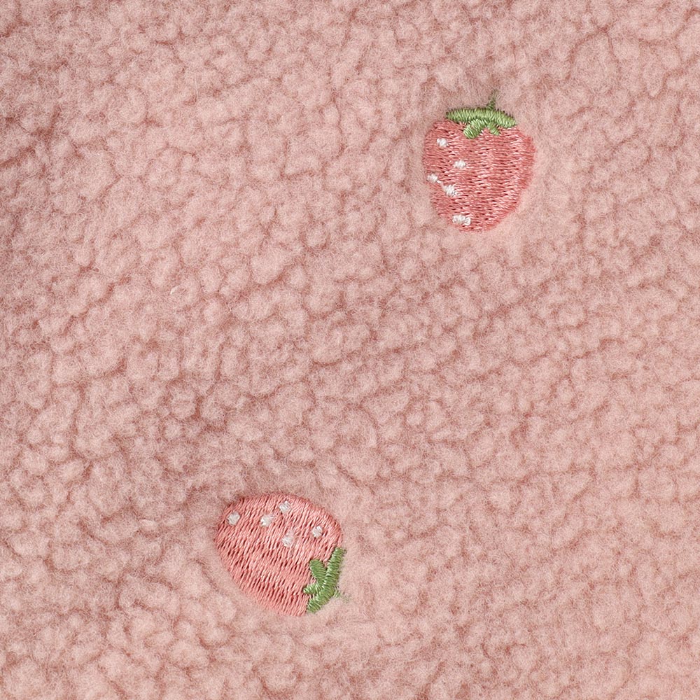 strawberry embroidery boa tops