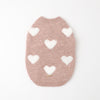 Fluffy heart knit