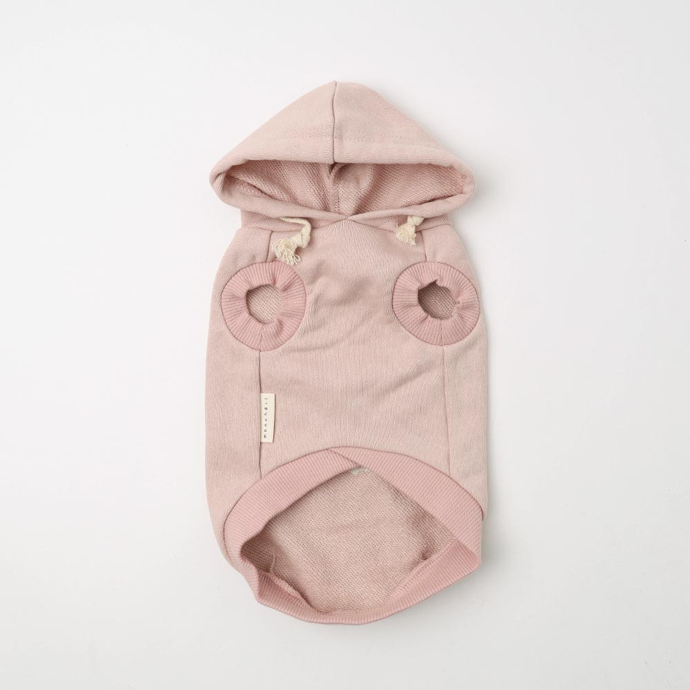 Rabbit embroidery sleeveless hoodie