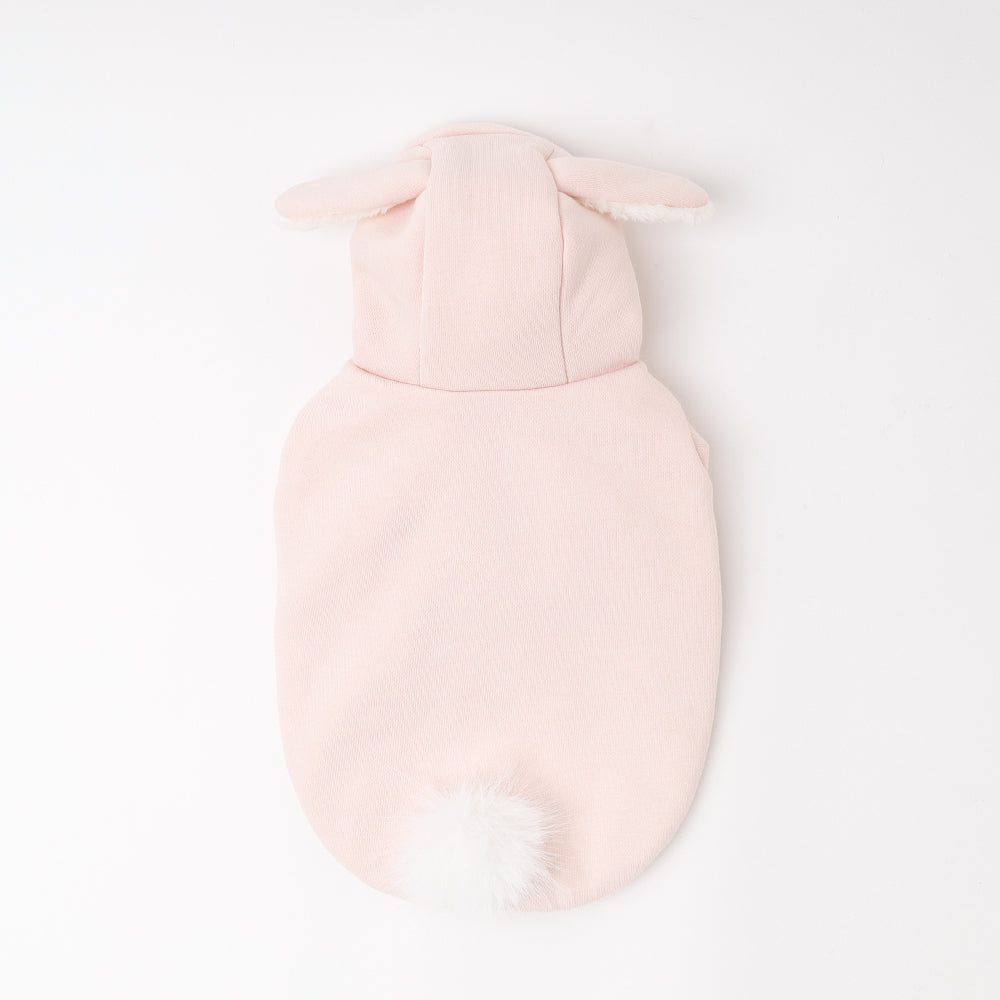 サーモしっぽ付きうさぎさんパーカー