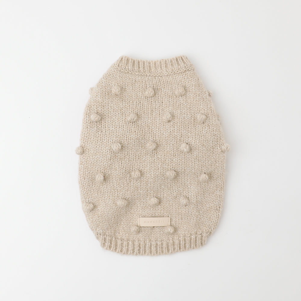 Pokopoko motif knit tops