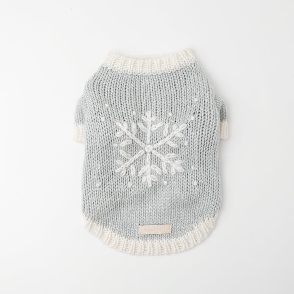 スノーフレーク柄ニットトップス