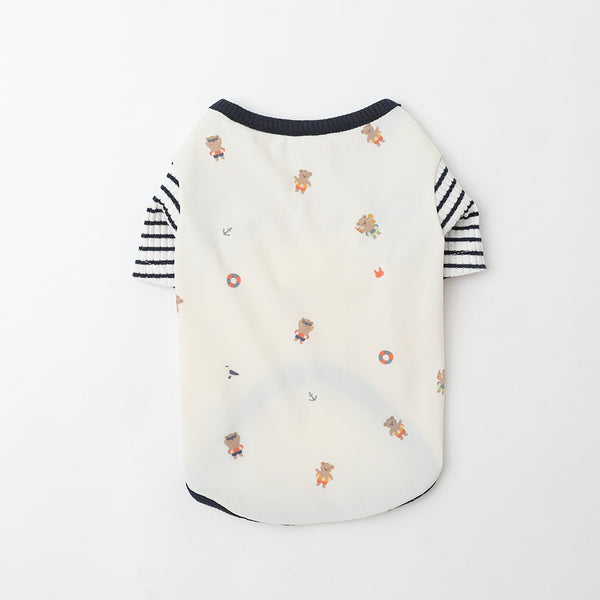 冷感くまさんサマープリントTシャツ【保冷剤対応】