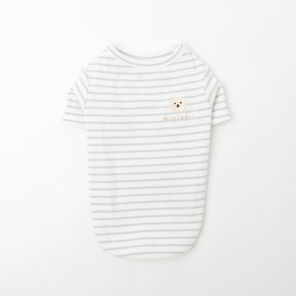 ボーダー刺繍Tシャツ【保冷剤対応】