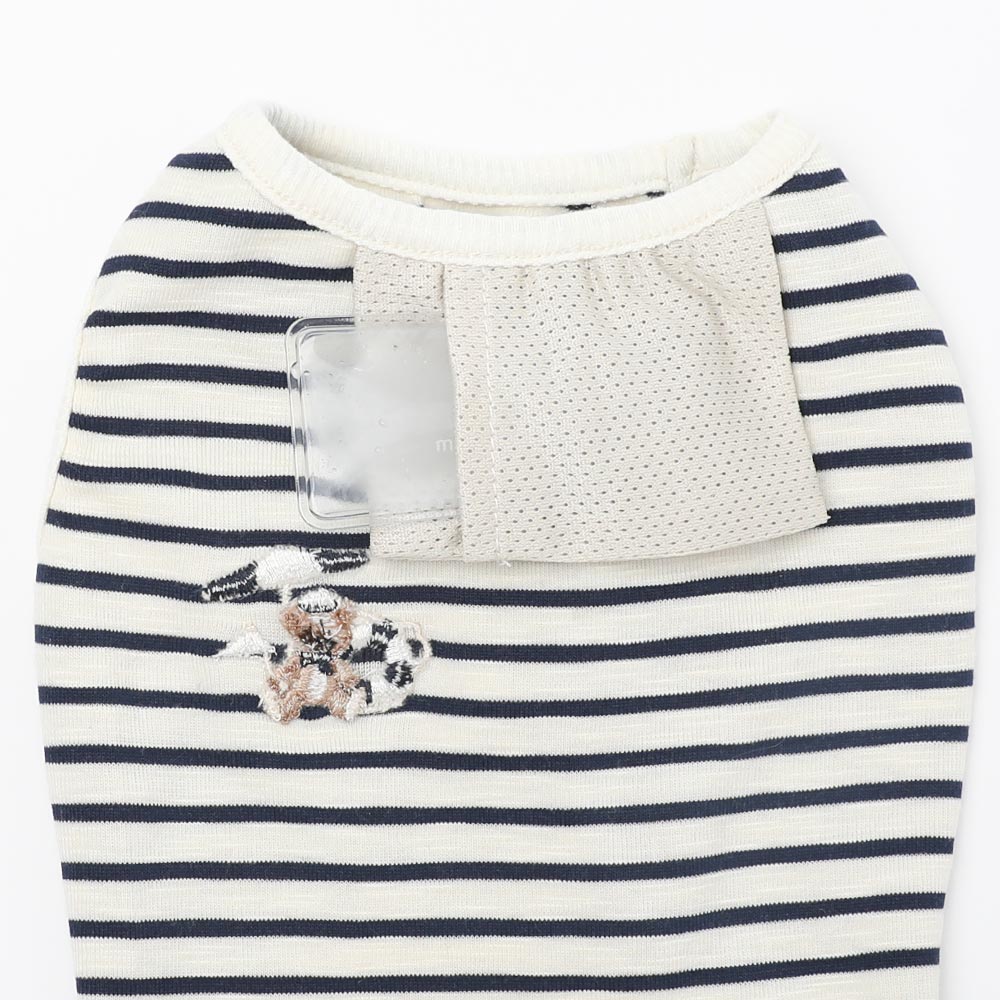 Cold feeling insect repellent neck ribbon summer bear sleeveless tops [cold pack compatible]