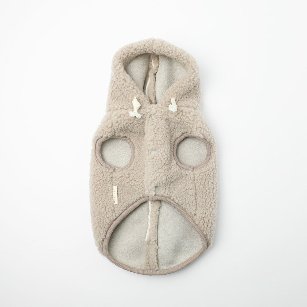 Dinosaur hooded boa vest