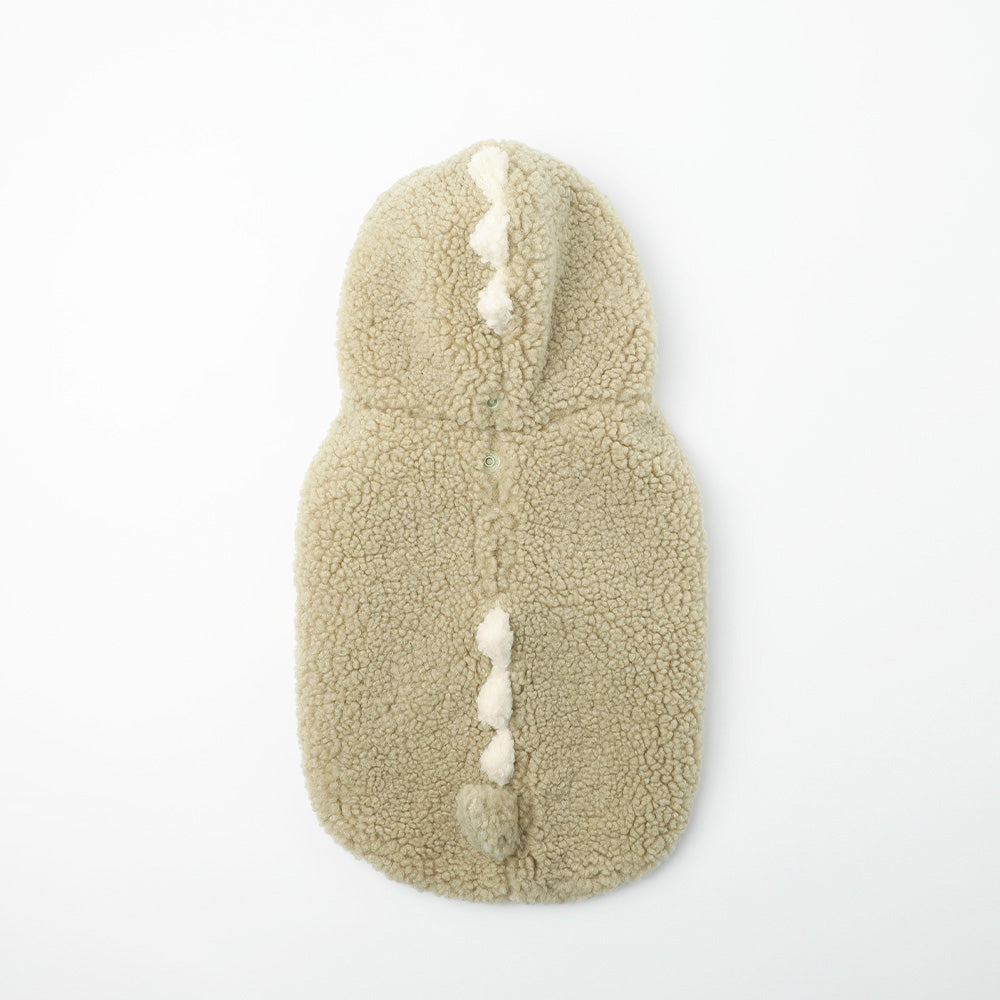 Dinosaur hooded boa vest