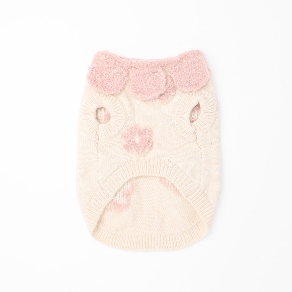 Flower Jacquard Knit Top + Babushka SET