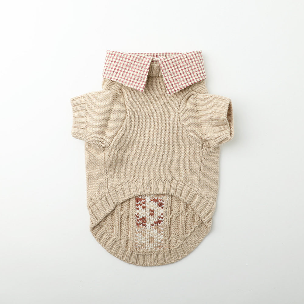 shirt docking argyle knit