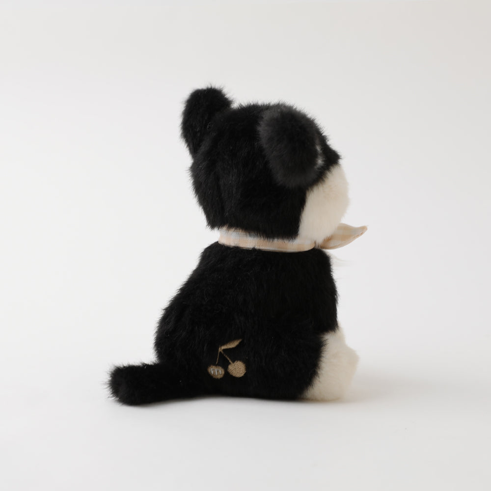 black dog stuffed toy