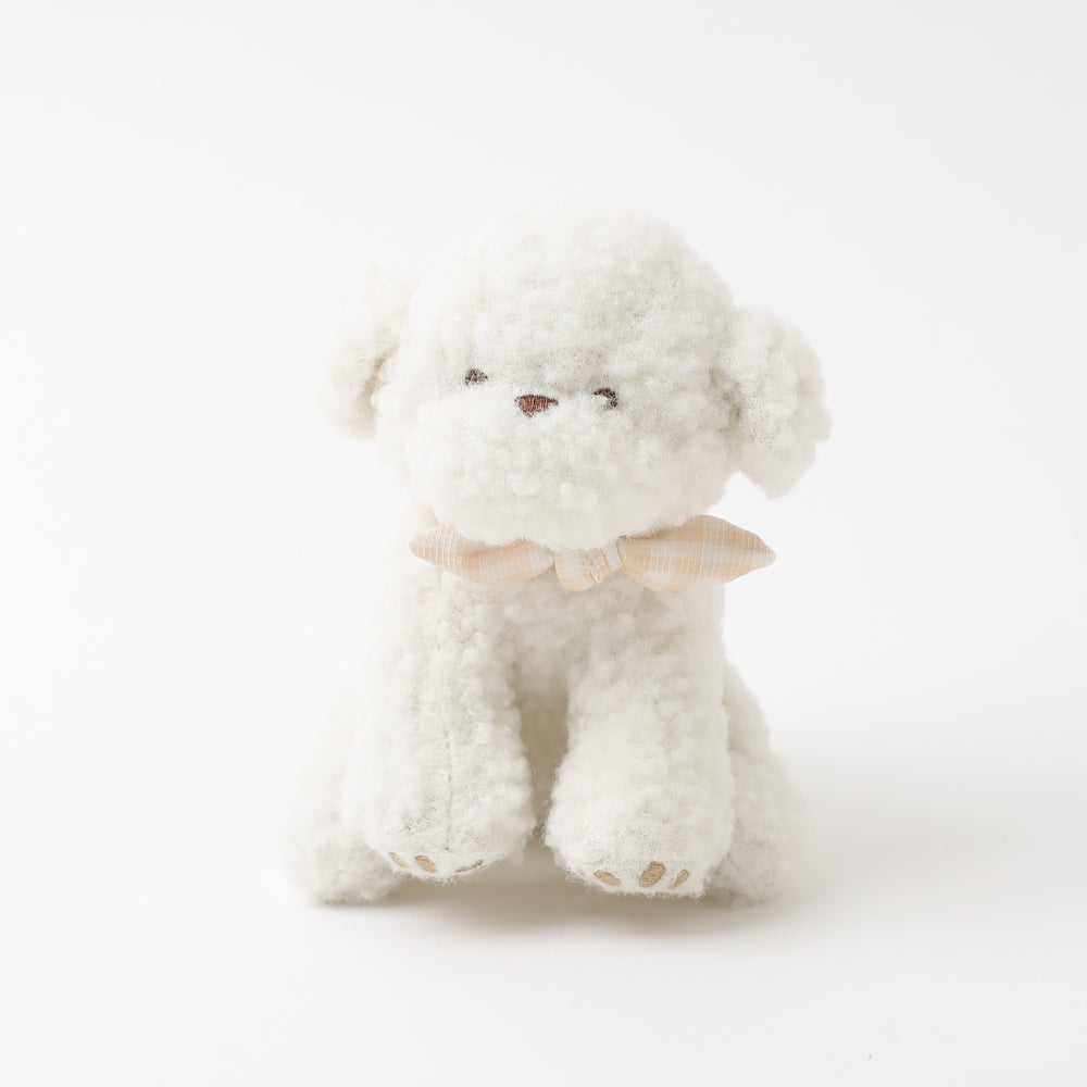 white dog stuffed toy