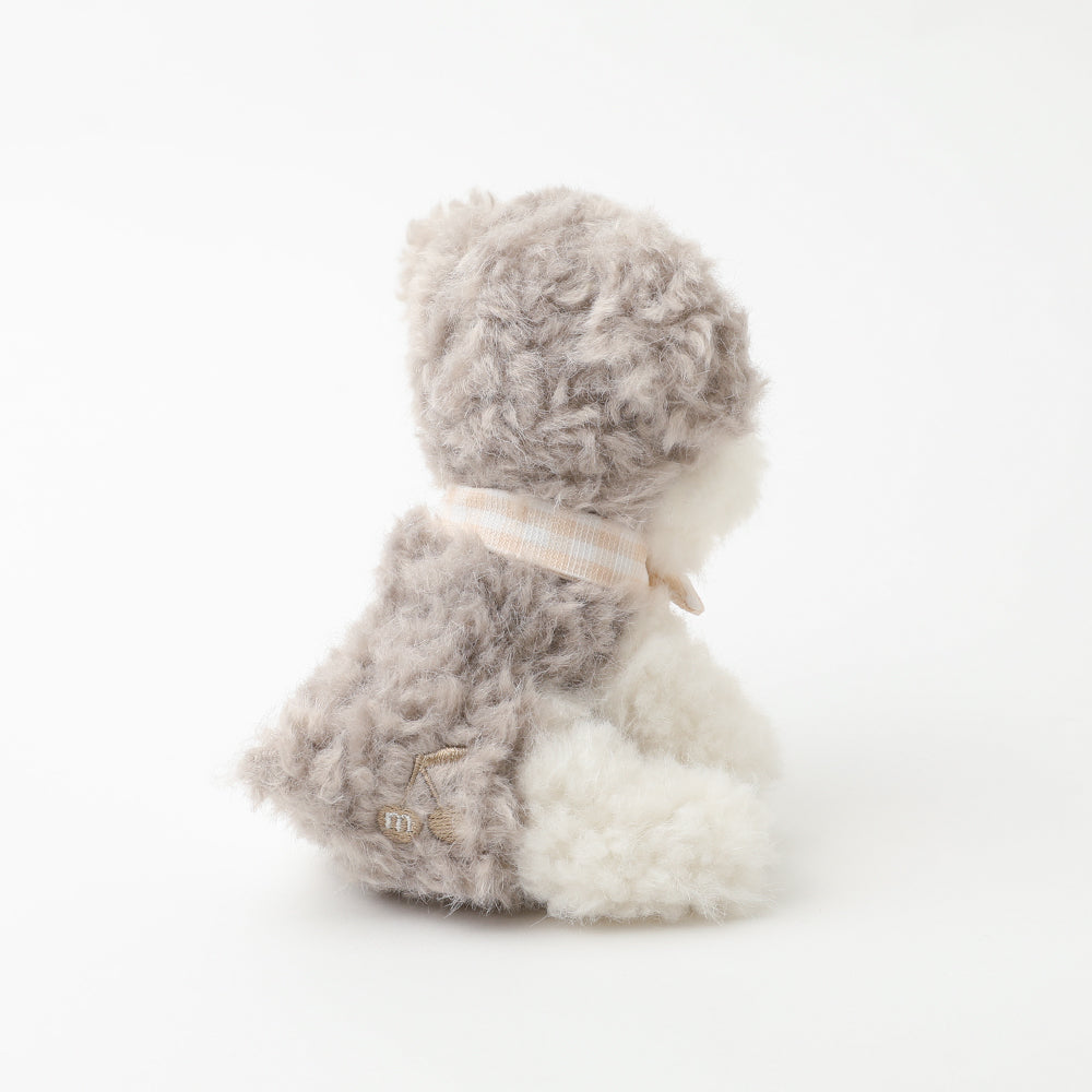 gray dog stuffed toy