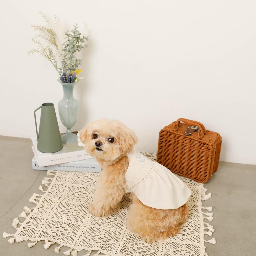 冷感フラワーブーケ刺繍キャミワンピース
