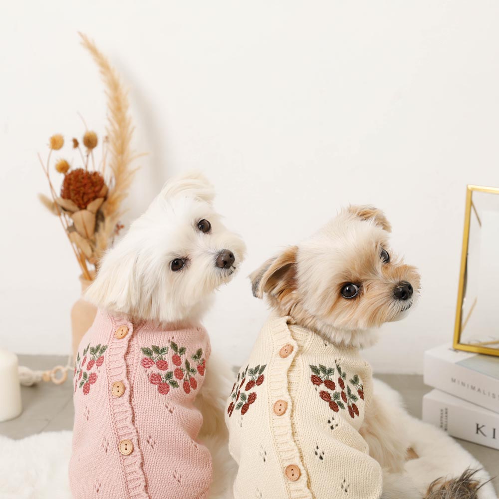 Brussels embroidery scalloped cardigan