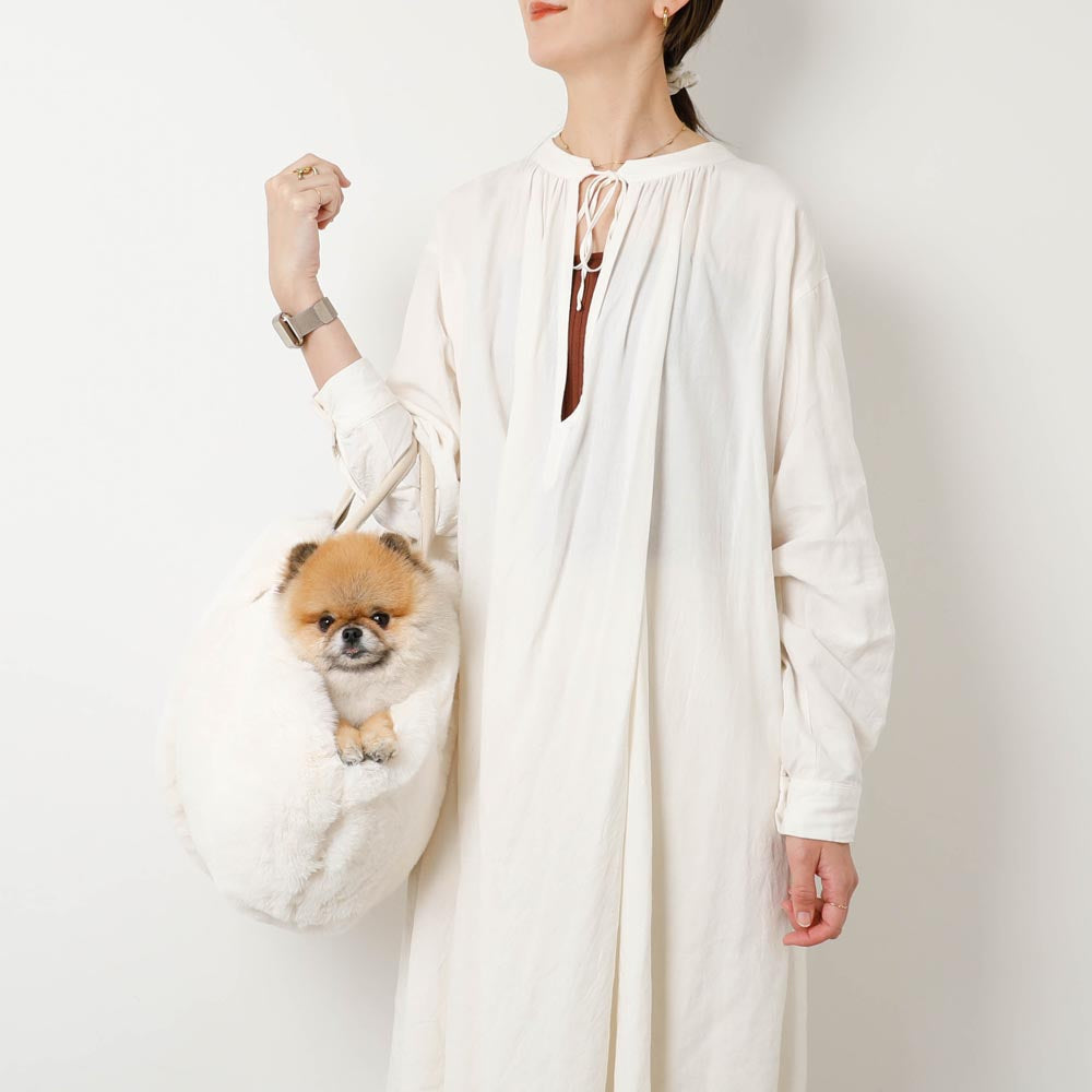 2wayハンモック型メッシュ付きファースリングバッグ