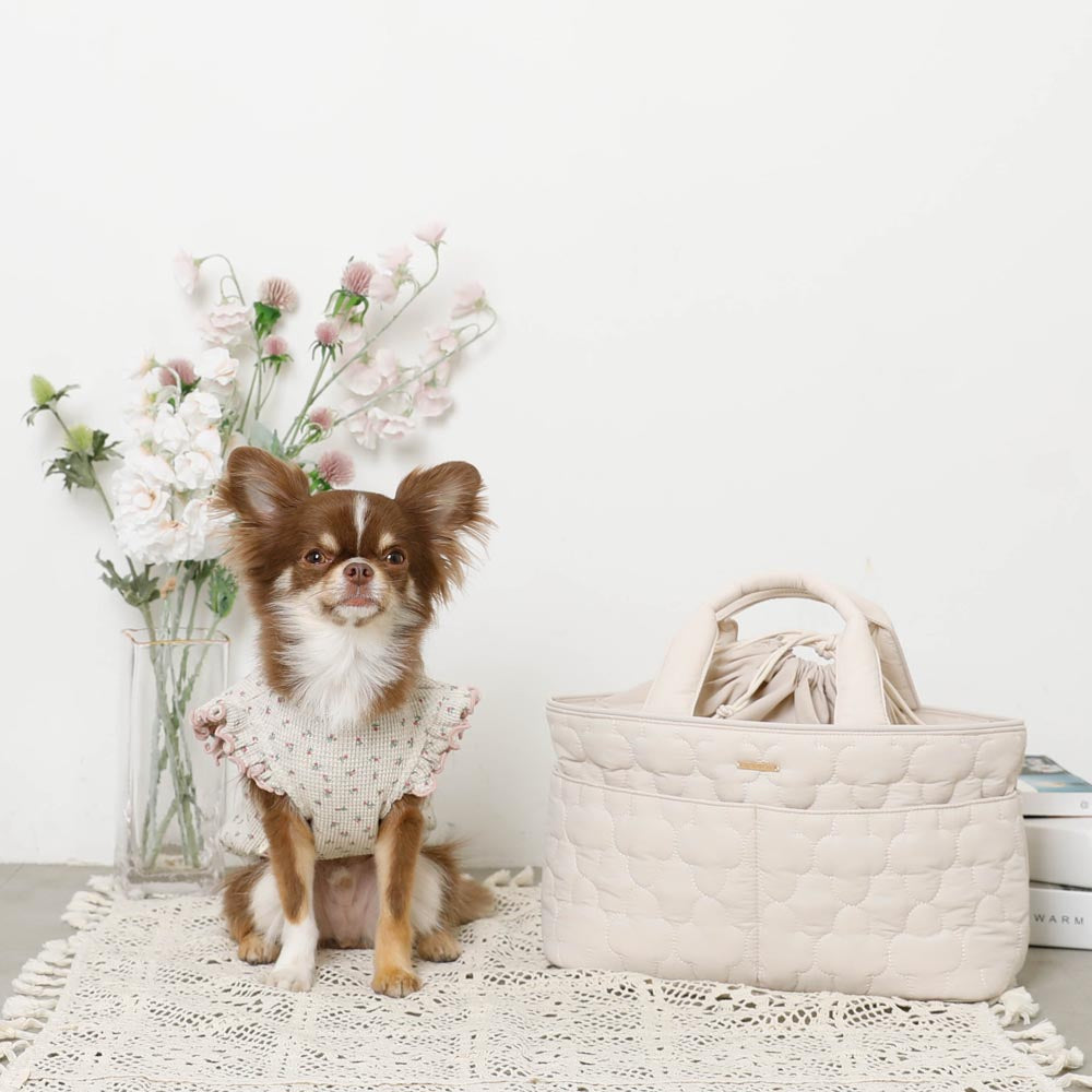 花卉绗缝3way外出包