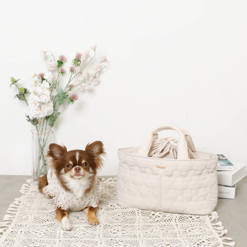 花卉绗缝3way外出包