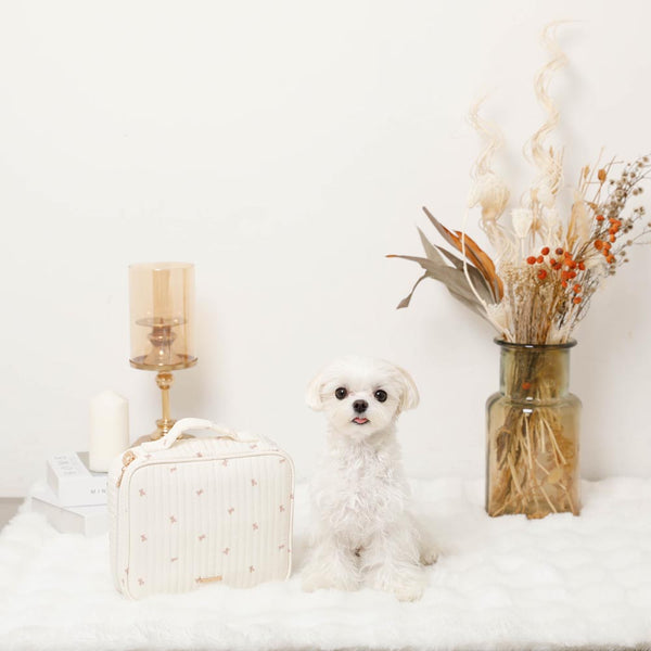 くまさん柄ハンドル付きマルチポーチ