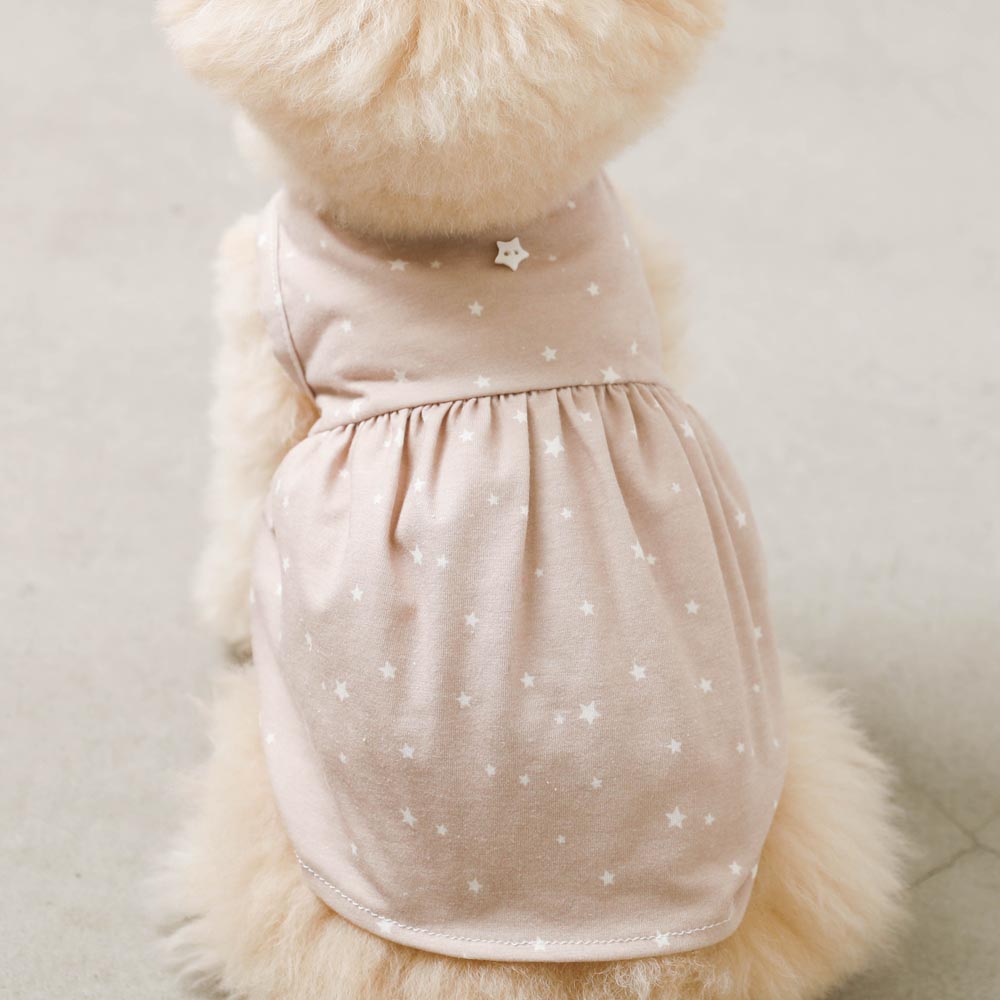Cool star pattern sleeveless dress