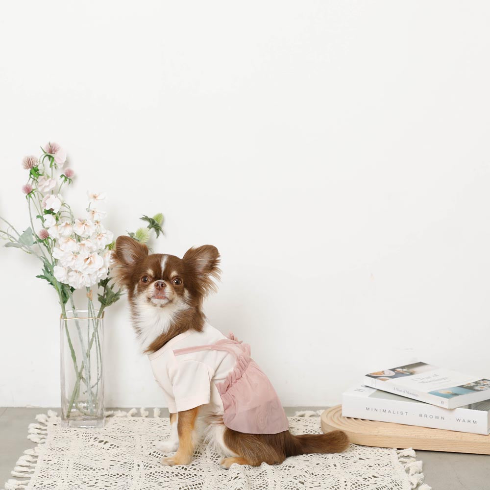 冷感チュールキャミワンピース